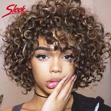 Best Offers Sleek Short Human Hair Wigs 100% Remy Brazilian Hair Wigs Curly Human Hair Wig 10 Inch Short Wig TT1B/30 Ombre Curl Real Wigs Best Offers Sleek Short Human Hair Wigs 100% Remy Brazilian Hair Wigs Curly Human Hair Wig 10 Inch Short Wig TT1B/30 Ombre Curl Real Wigs
