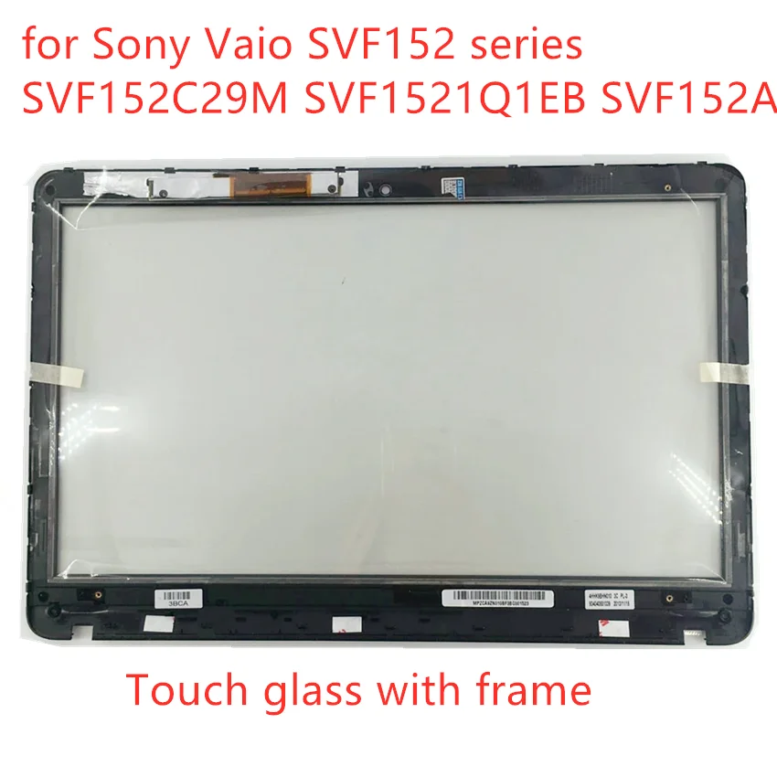 Free shipping original 15.6 inch Touch Screen Digitizer Glass with frame for Sony Vaio SVF152 SVF152C29M SVF1521Q1EB SVF152A | Компьютеры