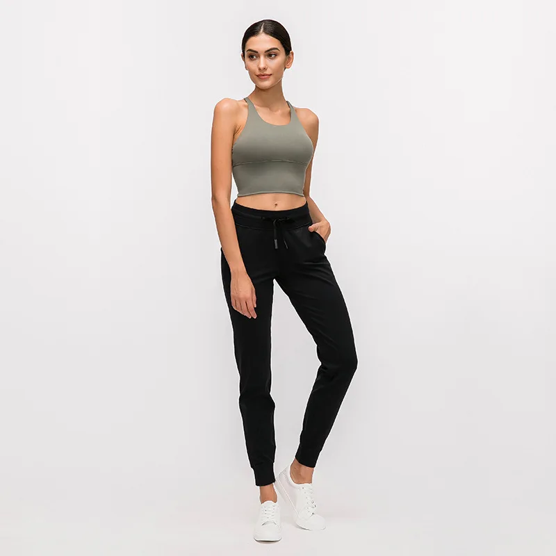 Women's Buttery Soft Yoga Running Lounge Jogger Pants with Side Pockets Naked Feeling Drawstring Workout Training Pants