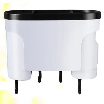 

Wall-mounted Chopsticks Rack Punch Free Tableware Spoon Rack Multifunction Drying Rack Plastic Wall Shelf for Home Kitchen Restu