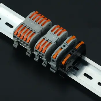 

1 PC LSA-1PCT-211 PCT-311 PCT-511 Din Rail Quick Connection Universal Compact Terminal Push In Connector Replace UK2.5B