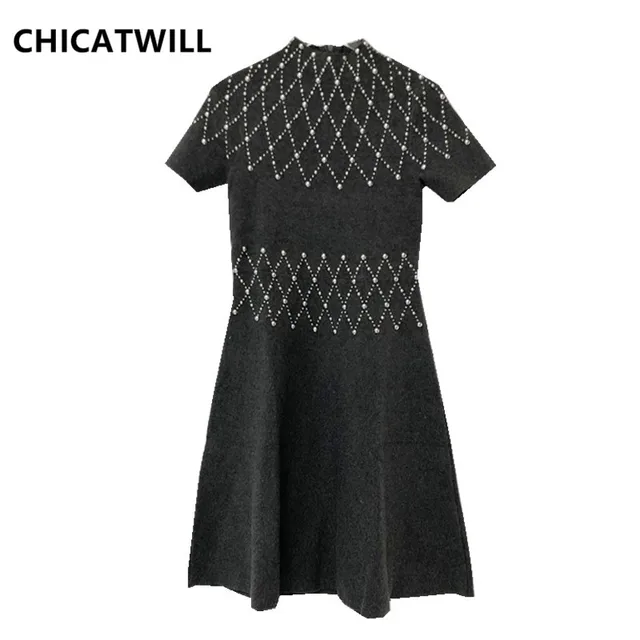 next black hot fix dress