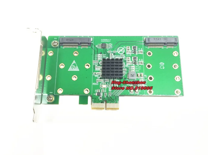 Лидер продаж PCI EXPRESS 4 порта msata ssd карта raid-контроллера для 1U шасси поддержка raid 0/1/10