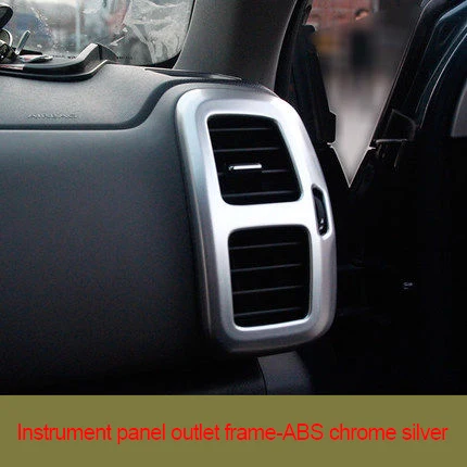 

For Citroen c5 Aircross ABS chrome silver carbon fiber Left and right outlet frame 1pc