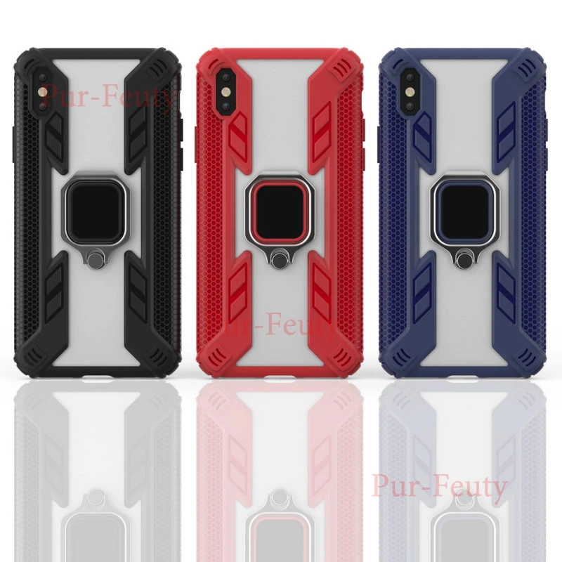 Чехол для Apple IPhone X S Силиконовый Броня бампер ударопрочный металлический кольцо сверхмощная защита модная задняя крышка для Apple IPhone X