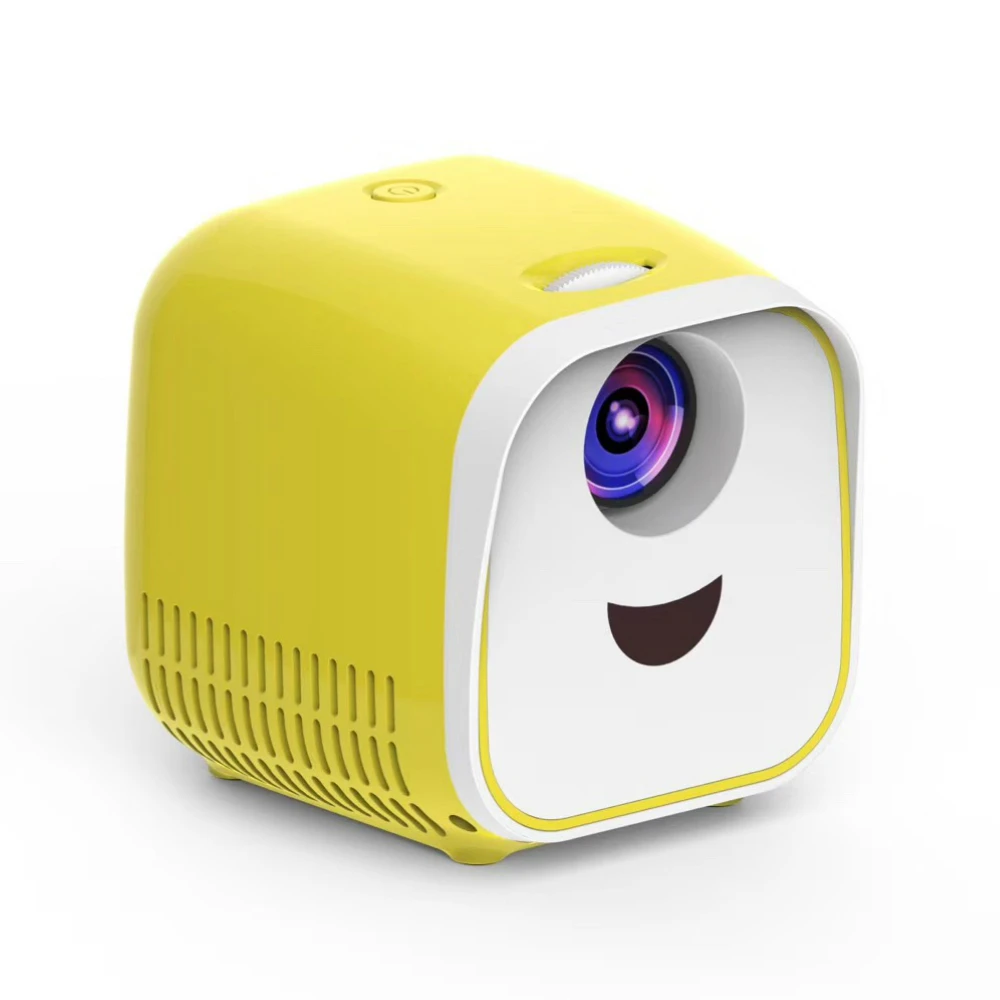 Цвет: желтый ViviBright L1 светодиодный мини-проектор для детей, Детский Игрушечный проектор, проектор для дошкольного образования, подарок для детей 320x240P - Цвет: Цвет: желтый