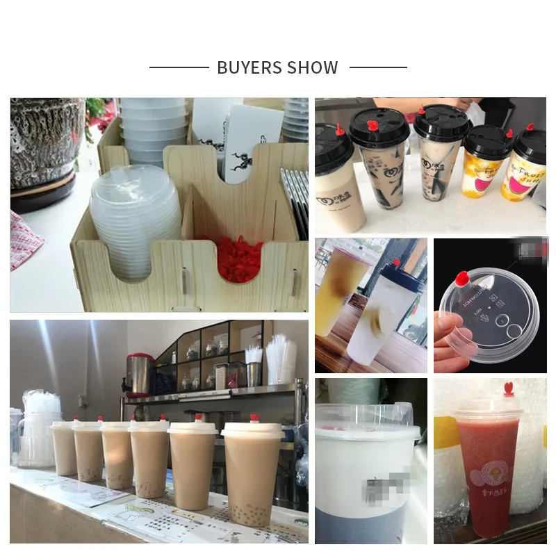 50pcs 9cm 9.5cm caliber disposable plastic red love covers milk tea coffee soy hot hot drink cup lids0