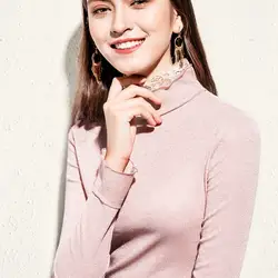 Корейский Шейнер лоскутный кружевной свитер 2019 новая осенне-зимняя одежда с расклешенными рукавами женский топ Mujer Тонкий джемпер M97808