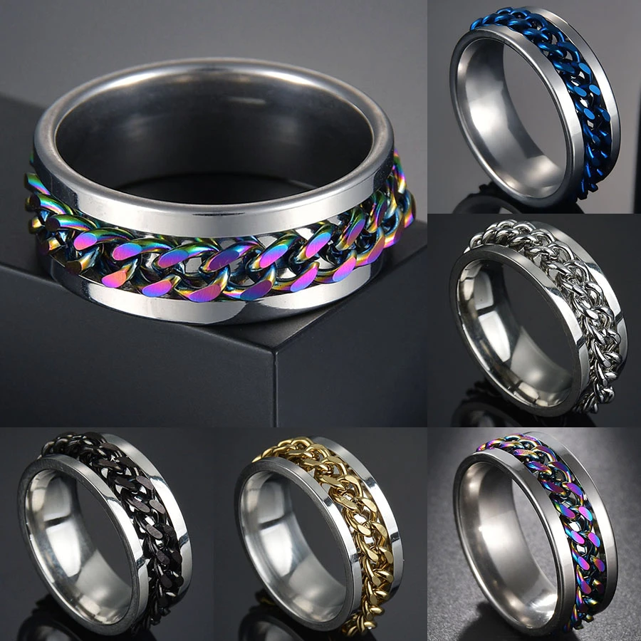 *US Seller*lot of 15 Wholesale men's jewelry stainless steel rings unisex gift