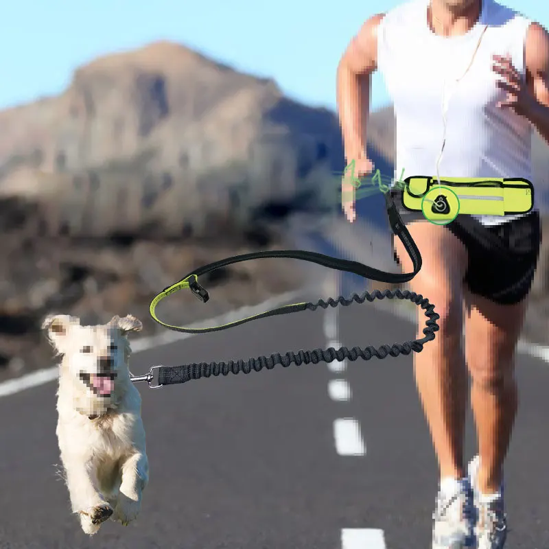 

waterproof Running Jogging Walking Dog Leash Elastic Hand Freely Pet Products Adjustable Waist Belt Traction Lead Leash