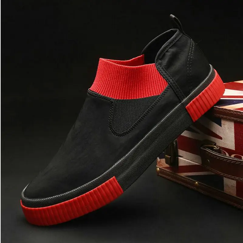 

Men Loafers Moccasins Slip On Male Flats Shoes Loafers Drving Lazy Men Casual Shoes Fashion Men canvas Shoes A11-74