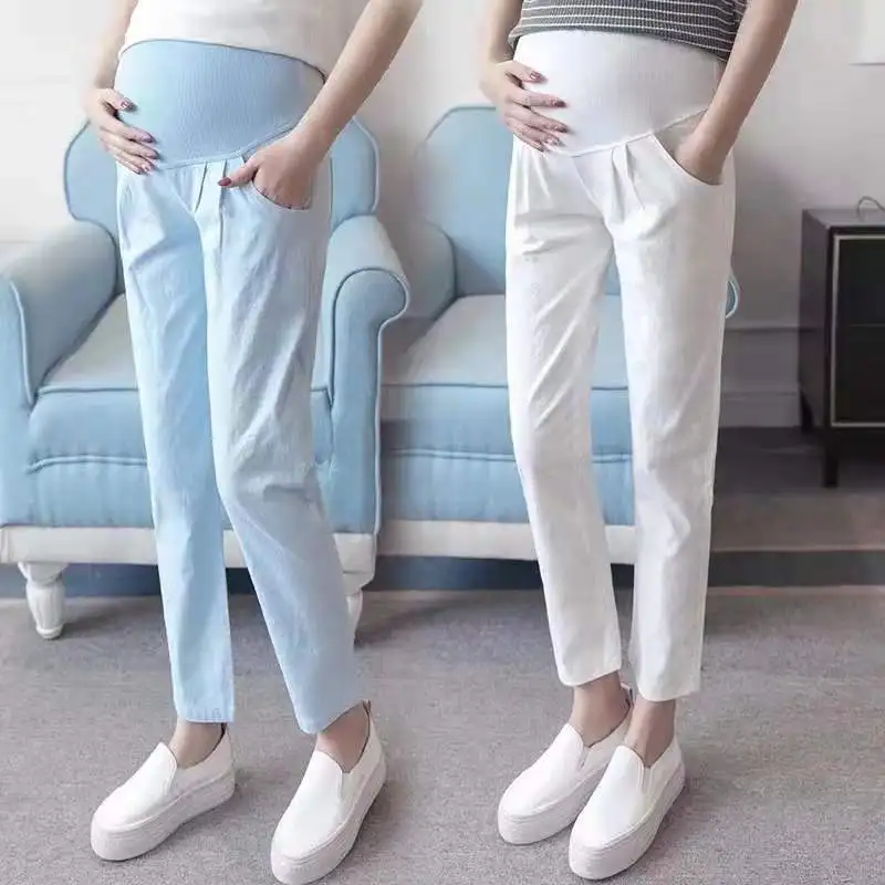

High Quality Maternity Belly Pants Causal Trousers for Pregnancy Wear Plus Size Summer Spring Clothes for Pregnant Women 30%