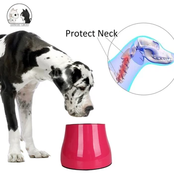 

Pet Dog Neck Protective Bowls Heightning Avoid Tip Over Dog Feeder Bowl Anti-slippet Standing Feeding Bowls for Long Legged Dogs