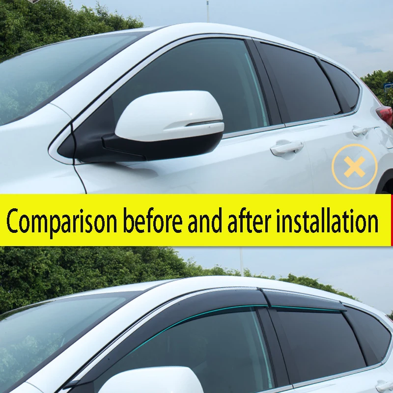 Weather shield Windows visor side wind window deflectors visor windshield on the windows accessories For Honda CRV 2019