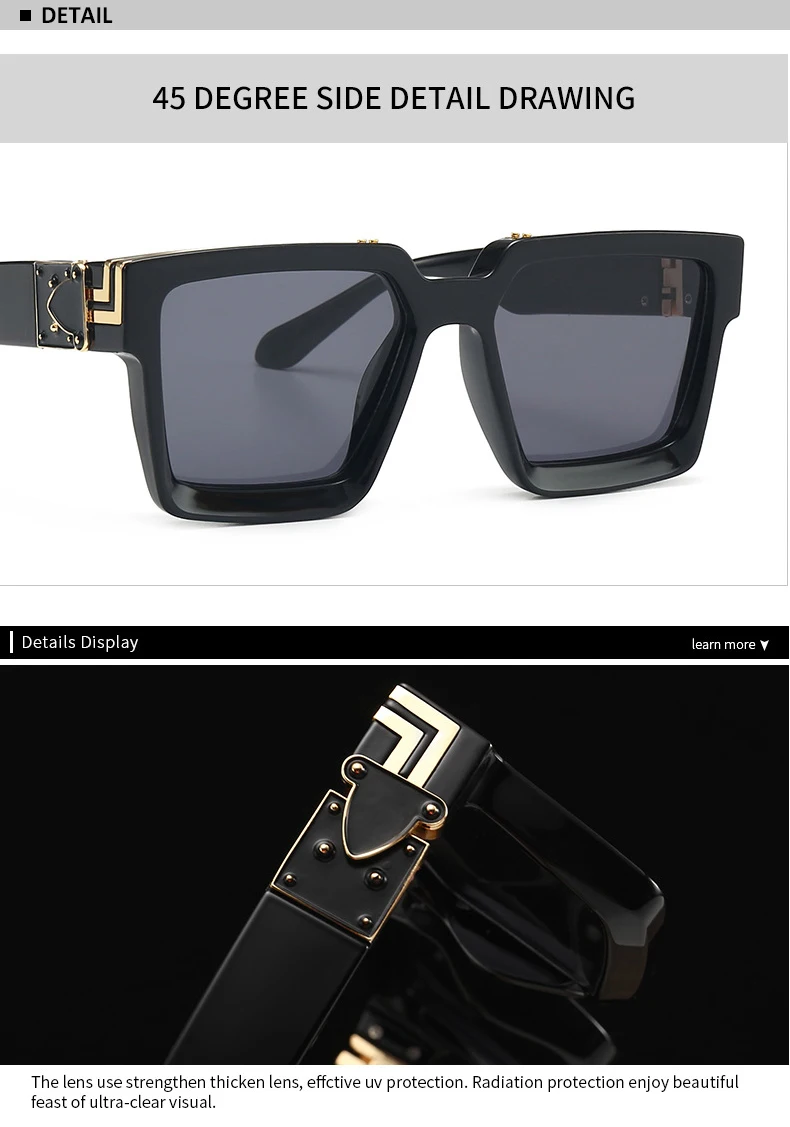 KEHU New Square Sunglasses Women Men Retro Design Luxury Sun Glasses Black Leopard Glasses Frame UV Goggles Ladies KH318