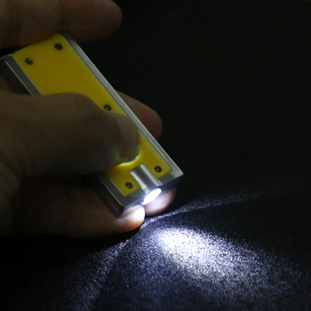 

1pc Mini Pocket Flashlight LED Tetris Keychain Lamp Open Door Light Camping Portable Outdoor Elements for Camping