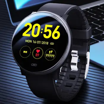 

V15C Heart Rate Sleep Monitoring Waterproof Sports Round 240*240P Resolution Smart Bracelet Watch USB 3.0 250mAh Smart Bracelet