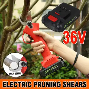 

36V Cordless Electric Rechargeable Lithium Pruning Shears Branch Cutter Electric Fruit Pruning Garden Tool