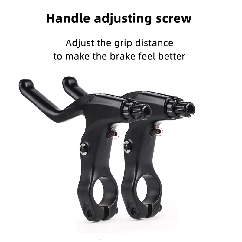 1 Pair 2.2inch Aluminum Bike Handlebar Brake Handle Levers Bicycle Handlebar Han