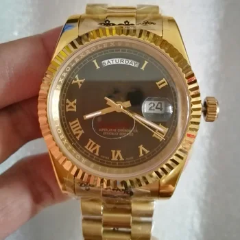 

luxury band watch DAYDATE automatic mechanical 40MM 18K men AAA watchres Stainless steel Wristwatch no battery 2813 rolexable