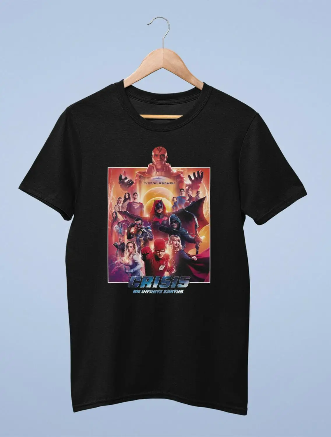 

Crisis On Infinite Earths T Shirt 100% Cotton New Arrow Flash Superman