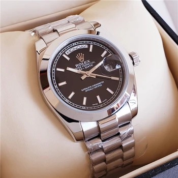 

2020 New Rolex- Oyster Perpetual Stainless Steel With Calendar Simple Mechanical Watch women and Men's Casual Watches Gift 51