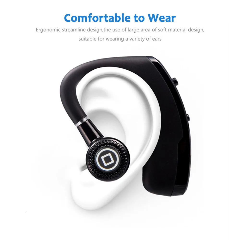 V12 шумоподавление Bluetooth наушники Sstereo Handsfree Беспроводные наушники Smart Car Call бизнес гарнитура Buit-in HD Mic