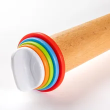 Регулируемая Скалка силикагелевая прокладка Набор выпечки костюм мука палка Скалка