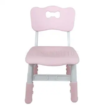

Children's Plastic Chair Can Lift Chair Desk Chair Kindergarten Baby Chairs Antiskid Small Wooden Bench Dining Chair