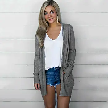 

2020 Newest Hot Women Knitted Cardigan Long Sleeve Loose Sweater Female Ladies Autumn Winter Warm Casual Tops Outwear Coat