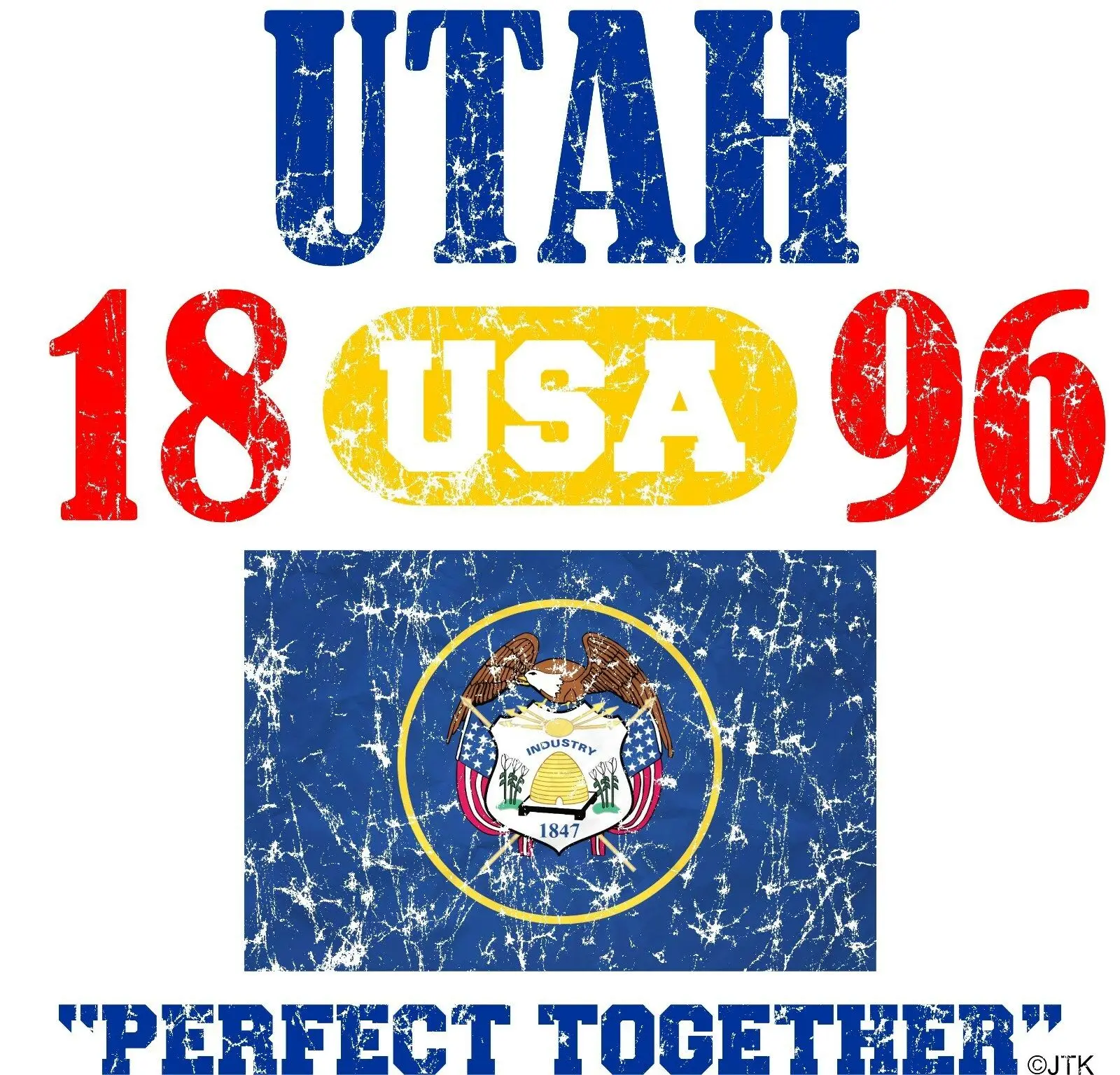 White 4 TEXAS/USA 1845 statuhood "PERFECT TOGETHER" DISTRESSED "Толстовка С Карманами - Цвет: White 4