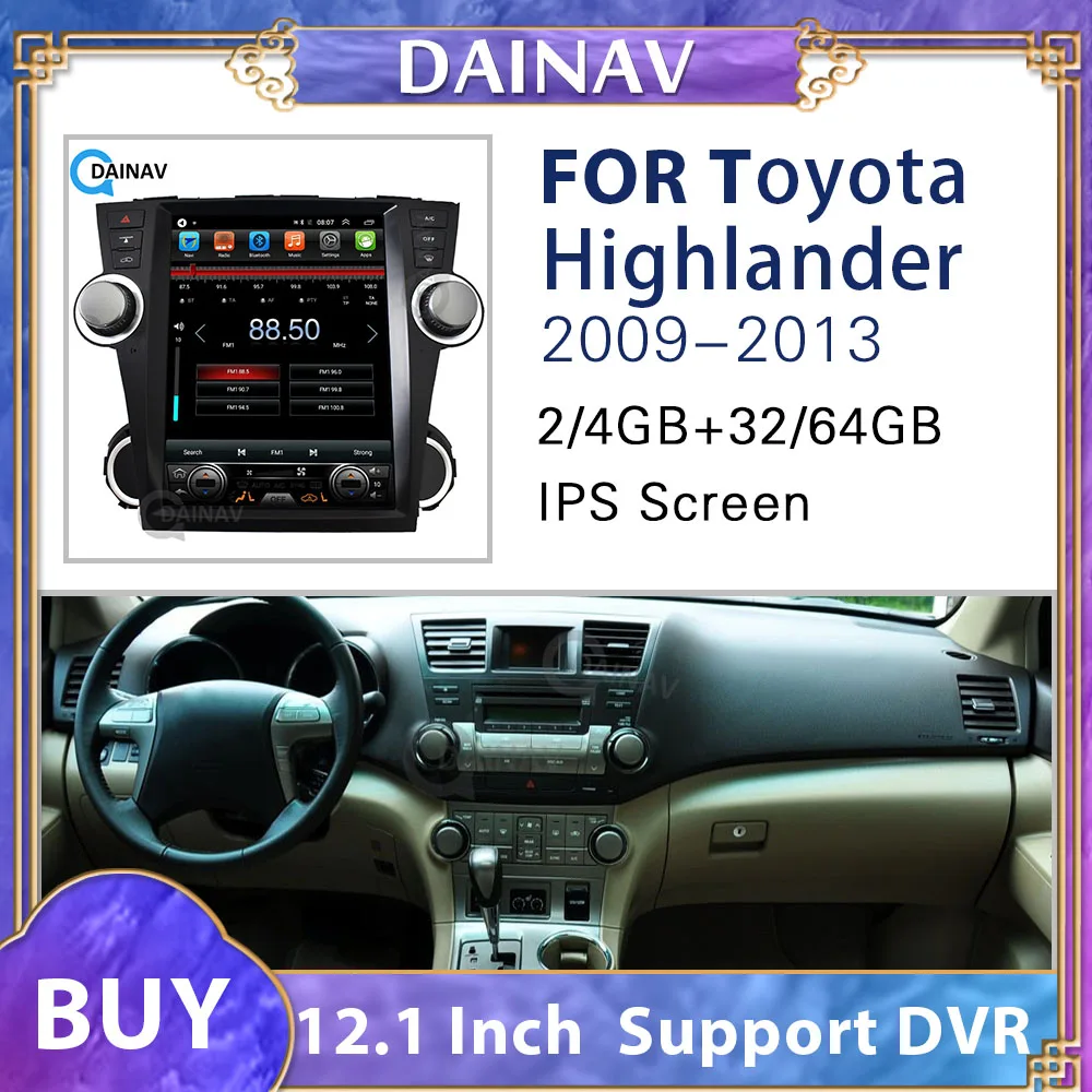 Auto Stereo Car Multimedia Player For Toyota Highlander 2009 2010 2011