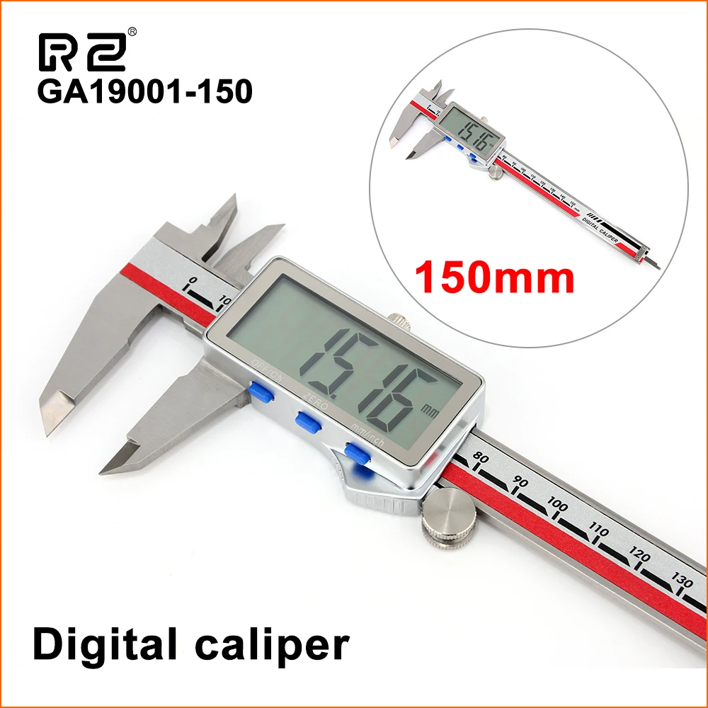 US $23.27 RZ Vernier Caliper Digital Vernier Caliper Stainless Steel Electronic Handheld Vernier Caliper Measuring Tools Professional