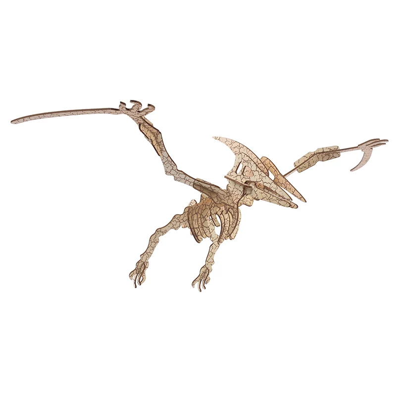 

DIY 3D Laser Cutting Wooden Pterosaur dinosaur Puzzle Game Gift for Children Kids Model Building Kits Popular Educational Toy