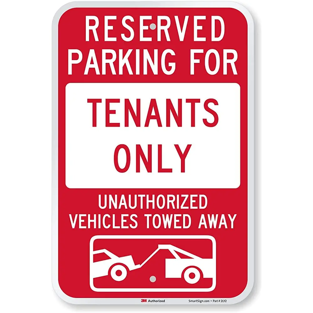 SmartSign зарезервировал парковку для арендаторов несанкционированные автомобили