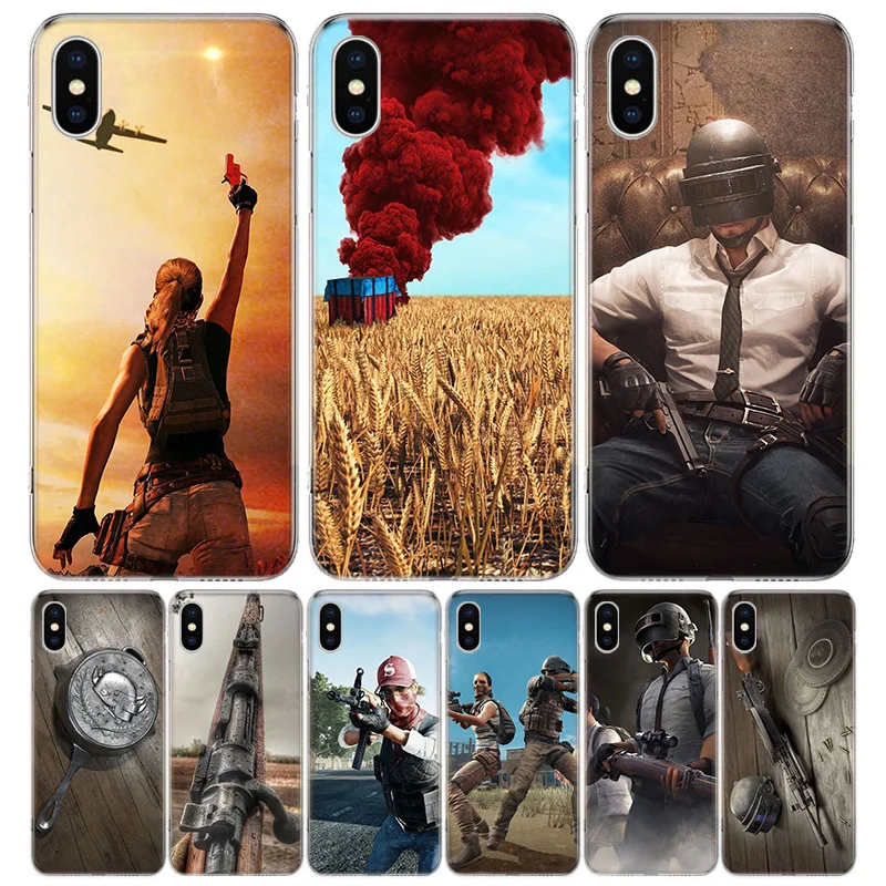 Чехол для телефона PUBG с изображением курицы iPhone 11 Pro Max 13 12 Mini 6X8 6S 7 Plus XS + XR 5S SE
