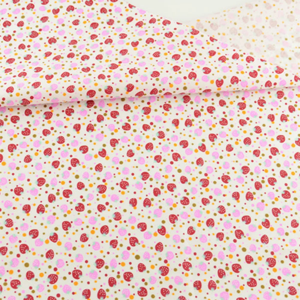 Милая красно Розовая домашняя текстильная хлопчатобумажная ткань в стиле