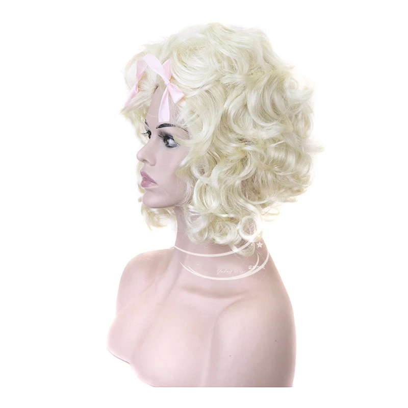HAIRJOY Synthetic Hair White Blonde Marie Antoinette Princess Wig for Halloween Costume