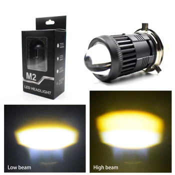 

M2 Motorcycle 3000K 6000K H4 Hi Lo beam Moto DC9-32V LED Headlight Mini Bi-LED Headlight Lens LED Lamps Bulb 3000LM