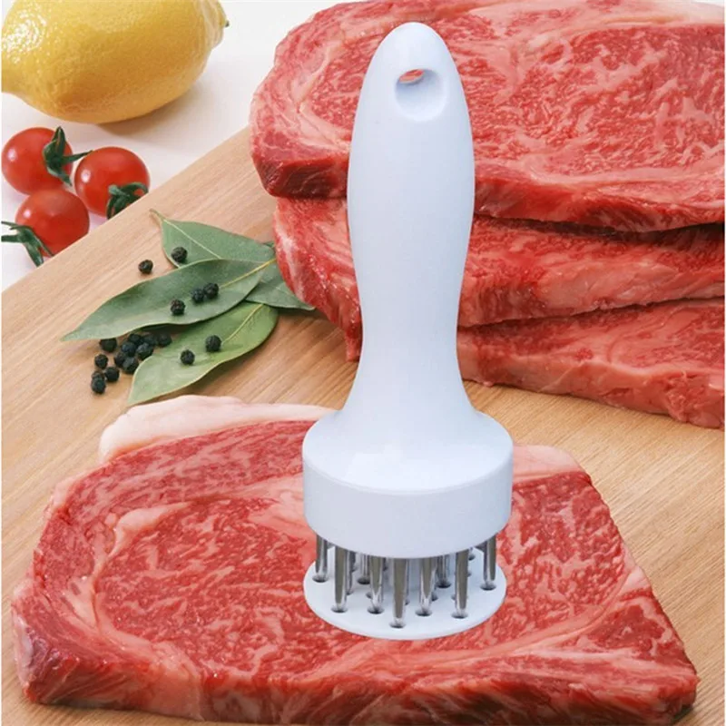 Новейшие приспособления для размягчения мяса из нержавеющей стали, игла с ручкой, лопатки, Профессиональные Кухонные прочные инструменты, аксессуары для приготовления пищи