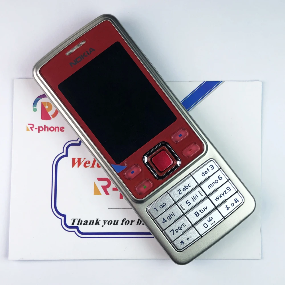 Оригинальный Nokia 6300 мобильный телефон разблокированный красный и арабский