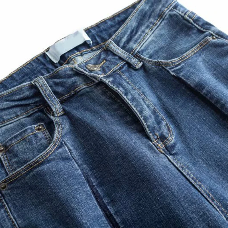 Gplus, женские джинсы в стиле пэчворк, высокая талия, карманы, свободные, Ретро стиль, джинсовые брюки, женские, s, полная длина, джинсы-карандаш, корейский стиль, C7846