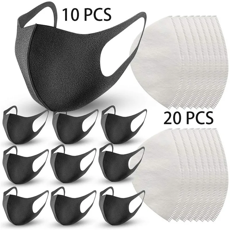 

10PCS Anti Dust Mouth Mask High Quality Cotton Blend Air Filtration Mask Comfortable Unisex Face Mask Fashion Reusable Masks