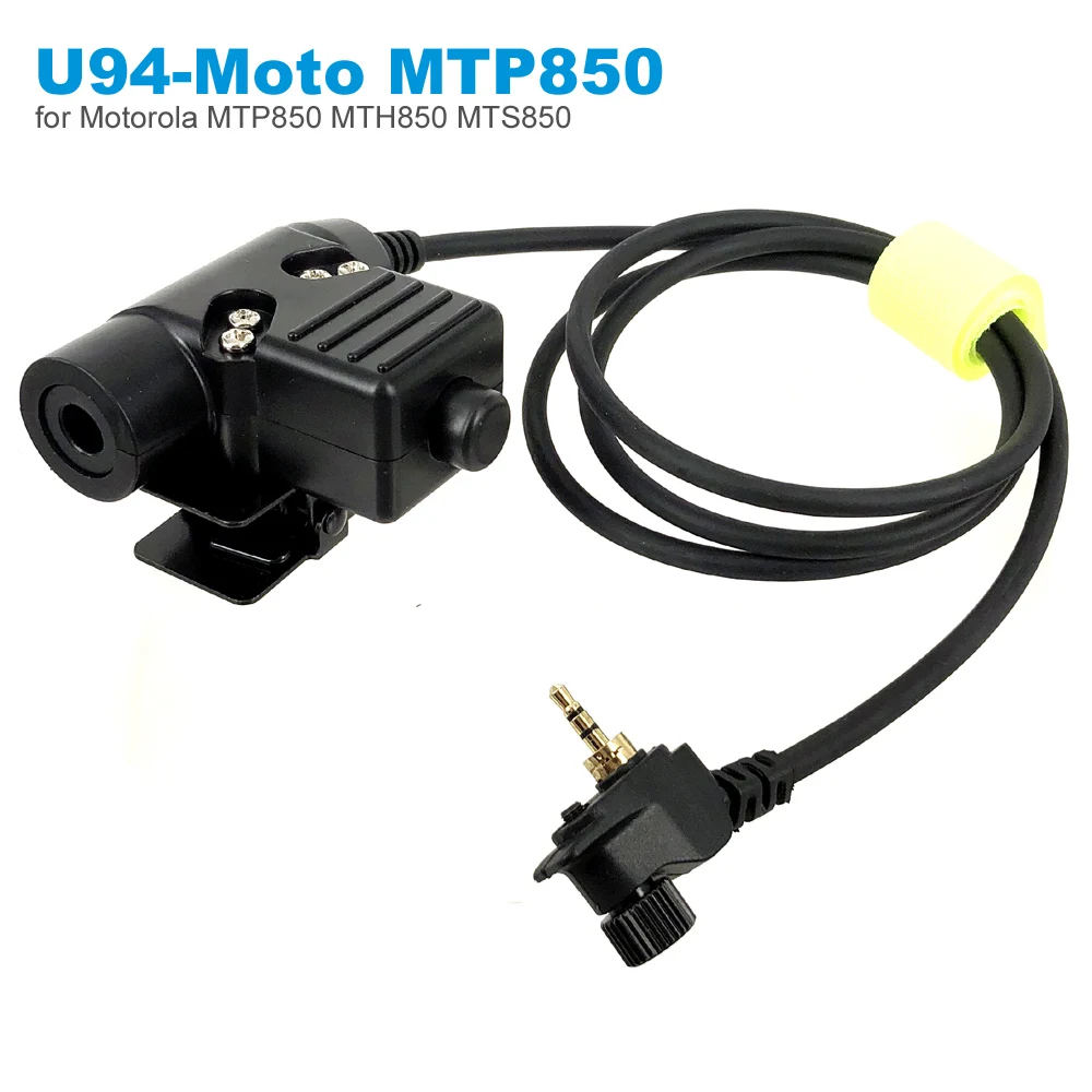 U94 PTT-кабель для рации Motorola MTH850 MTH800 MTP850 MTS850 MTH600 тактическая рация Z Bowman Elite II HD01 HD02