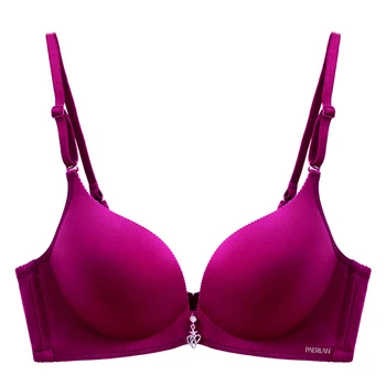 

Fashionable Soft No-steel Breathable Thin Section Comfortable and Seamless Underwear New Sexy Push up Gather Smooth Women's Bra