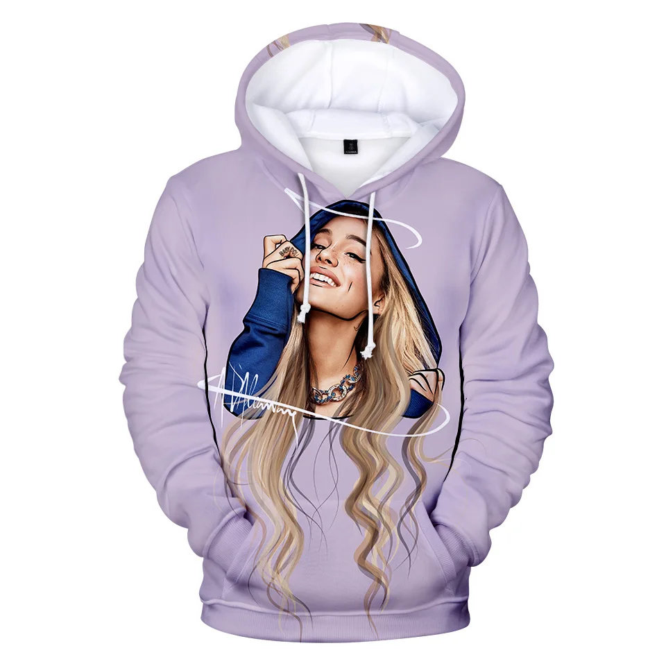  Cute Comfortable Ariana Grande 3D Hoodies Women/Men Thank U Next Singer Ariana Grande 3D Harajuku G