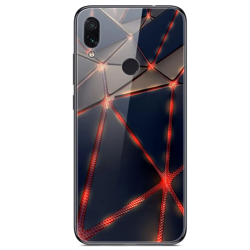 Чехол из закаленного стекла для Xiaomi Redmi Note 7 чехол накладка Pro 7|Бамперы| |