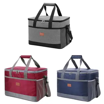 

Leakproof Red Blue 33L Insulated Thermal Cooler Lunch Bag For Outdoor Picnic Bag Car Using Bolsa Termica Loncheras Para Mujer