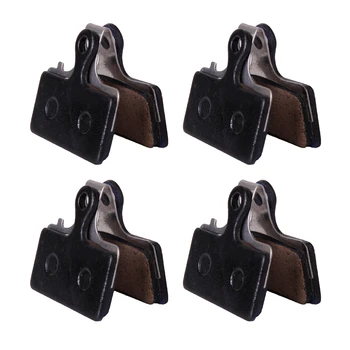 

4 Pairs Durable Semi-Metallic Bicycle Disc Brake Pads Compatible with Shimano M985 988 785 615 666 675 XT