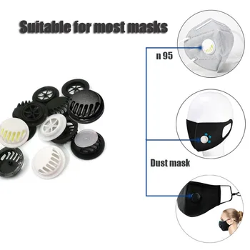 

10pcs Face Mask Air Breathing Valve Protective Mask One-way Breathing Replacement Valve for KN95 Mouth Mask Accessories